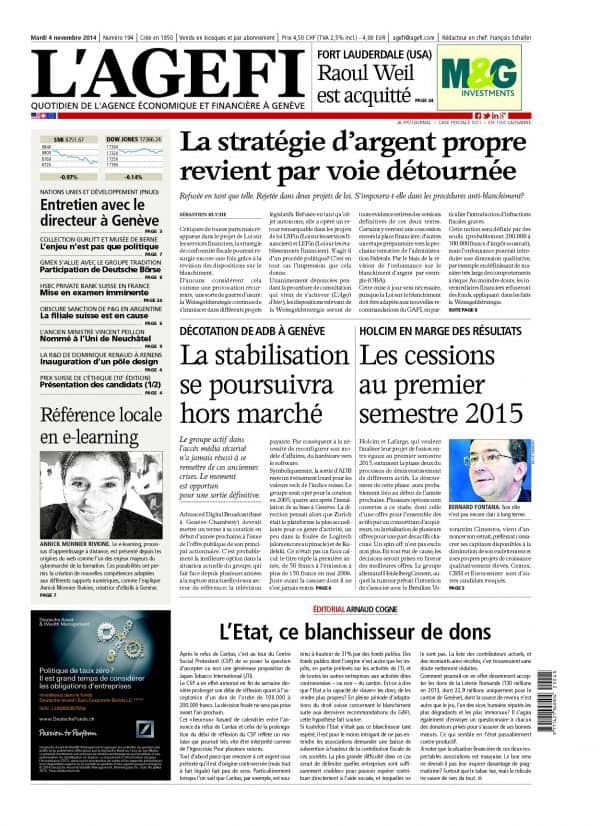 Vignette de l'article de blog - Interview dans l’AGEFI