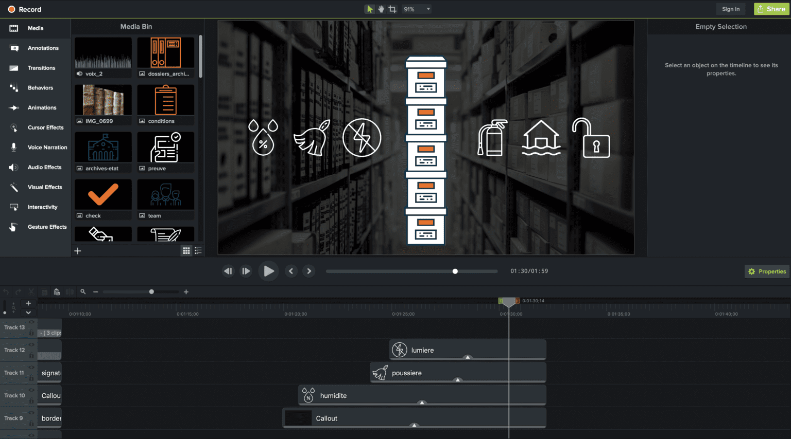 Etapes, Créer, Vidéo animée, eSkills