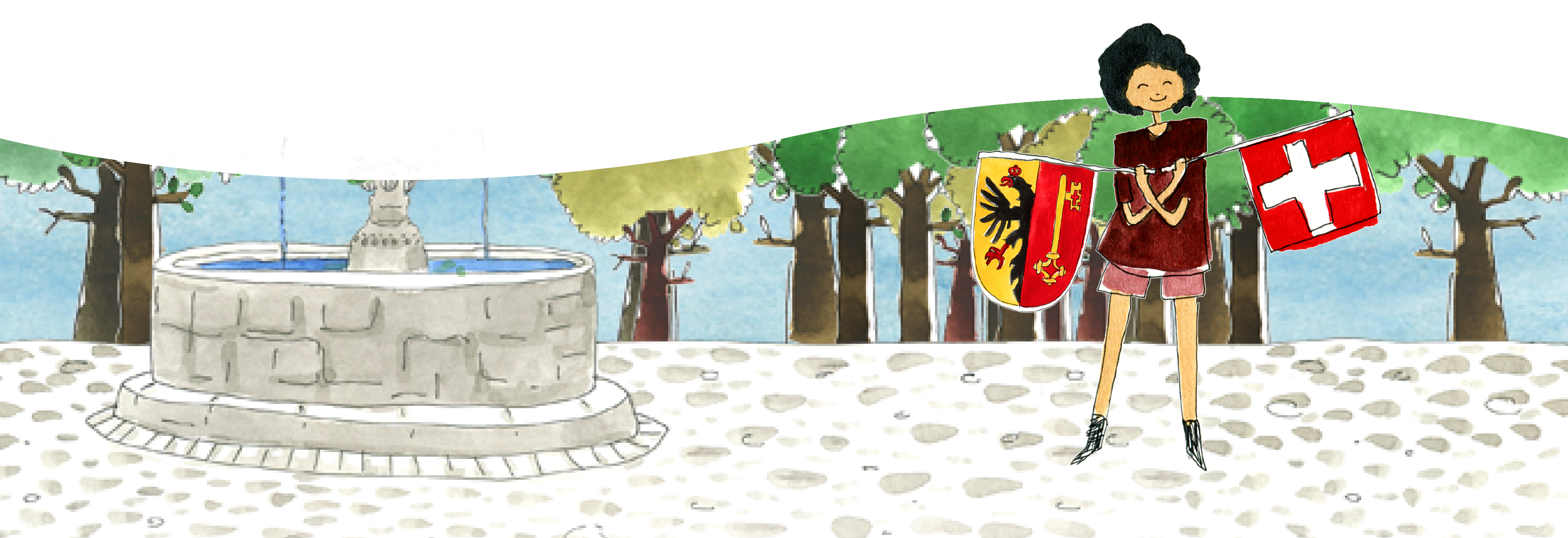 Bannière du projet information sur Genève pour les migrants pour l'État de Genève