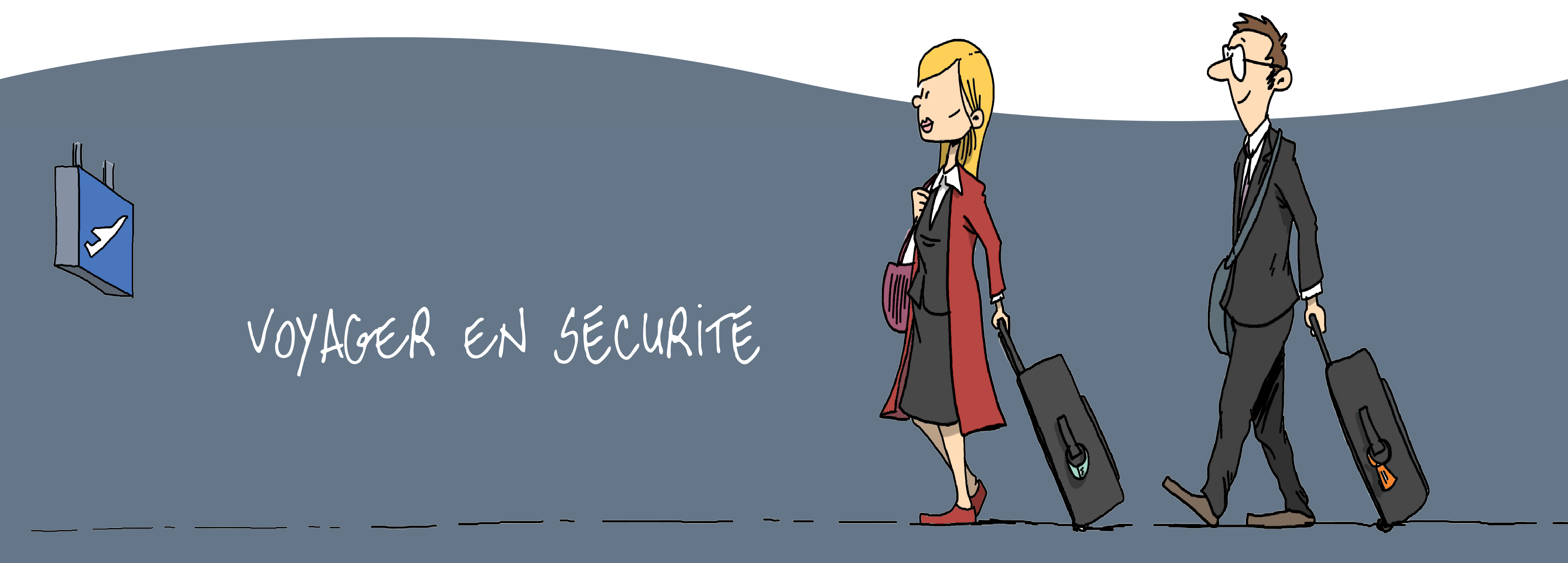 Bannière du projet voyagez en toute sécurité pour une banque privée