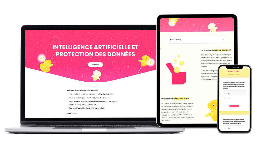Nouvelle formation sur l'intelligence artificielle et la protection des données